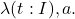 \lambda (t : I), a.